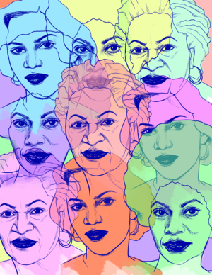 Aunt Chloe 2019 cover image - "The Many Faces of Chloe" by Nalani Dowling (Tribute to Toni Morrison)